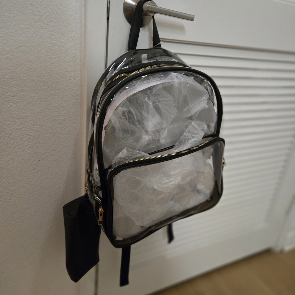 Under One Sky Clear Backpack with Black Accents